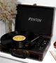 Вініловий програвач Fenton Dark Wood + Bluetooth для всіх платівок + Платівка у подарунок - зображення 1