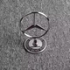 Емблема приціл на капот Mercedes-Benz Хром+напис Чорний 44 мм метал на скотчі (Завод) - изображение 2