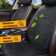 Накидка на заднні сидіння Алькантара Palermo Premium Чорно-Червоний кант 1 шт - изображение 4