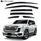 Дефлектори вікон вітровики для Toyota Land Cruiser 300-2021-6 шт (Auto Clover) - изображение 1