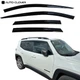 Дефлектори вікон вітровики для Jeep Ranegade 2014- 4 шт (Auto Clover) - зображення 1