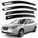 Дефлектори вікон вітровики для Hyundai Elantra 2006-2011 Скотч 3M Voron Glass - изображение 1