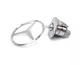 Емблема приціл на капот Mercedes-Benz Хром W124 (РЕСТАЙЛ) W210 W202 W203 W204 W221 W211 W212 W222 метал (Завод) OEM a2218800086 - зображення 2