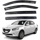 Дефлектори вікон вітровики Peugeot 301 2012- Седан Скотч 3M Voron Glass - изображение 1