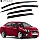 Дефлектори вікон ветровики для Chevrolet Aveo T300 2011- 4 шт (Auto Clover) - изображение 1
