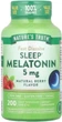 Мелатонин для сна Nature's Truth Sleep Melatonin 5 мг 200 таблеток ягоды в упаковке (ARE-575280) - изображение 1