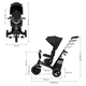 Rowerek trójkołowy Kinderkraft Spinstep Platinum Grey (RSPST00GRY0000) - obraz 13