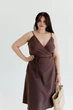 Платье на запах ART KNIT Шоколад, M 040470 - изображение 4