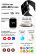 Женские умные часы UWatch для Android и IOS с функцией разговора и ответа на звонок водонепроницаемые Чёрный - изображение 9