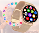 Смарт часы женские UWatch Melisia стальные с двумя ремешками водонепроницаемые Розовый - изображение 4