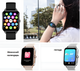 Женские умные часы UWatch для Android и IOS с функцией разговора и ответа на звонок водонепроницаемые Чёрный - изображение 7