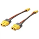 Кабель живлення з роз'ємом Amass XT60H-F (мама) на XT30U-M (тато) із проводом 16AWG 10 см - зображення 2