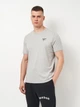 Футболка хлопковая спортивная длинная мужская Reebok 4M Mitra 100064838 L Серая (4065431333741) - изображение 1