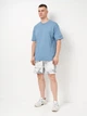 Шорты хлопковые короткие мужские Reebok 4M Mitra HS9421 S Серый/Белый (4066751243437) - изображение 3