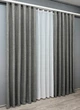 Комплект штор VR-Textil Лен Мешковина 150х270 2шт и Тюль 400х270 108ш-115т Серый с белым 71-024/3 - изображение 3