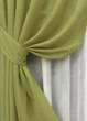 Комплект штор VR-Textil Лен Мешковина 200х270 2шт и Тюль 500х270 106-115т Оливковый с белым 71-025/6 - изображение 4