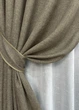 Комплект штор VR-Textil Лен Мешковина 150х270 2шт и Тюль 400х270 1770ш-115т Какао с белым 71-023/3 - изображение 4