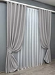 Комплект готовых штор VR-Textil Блэкаут двусторонний Eclipsе № 1792ш Серый 150х270 см 2 шт (33-0769) - изображение 3