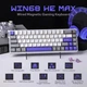Клавіатура Aula WIN 68 HE MAX механічна на магнітних перемикачах White/Grey - зображення 3