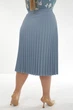 Спідниця INEDIT 41058-1 Blue 6XL - зображення 4