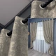 Комплект штор на люверсах VR-Textil Жаккард Sultan XO № 1144ш кофейно-серый 150х250 см 2 шт (37-0158) - изображение 1