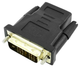 Adapter Accura HDMI - DVI-D F/M Black (5907502399753) - obraz 1