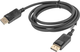 Кабель Lanberg DisplayPort - DisplayPort 1 м Black (5901969413380) - зображення 4