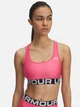 Спортивный топ для фитнеса женский Under Armour UA HG Mid Branded 1383544-672 M Розовый (198632638521) - изображение 1