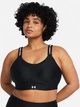 Спортивний топ для фітнесу жіночий Under Armour UA Infinity High 2.0 Bra 1384112-001 S D-DD Чорний (196885804052) - зображення 5