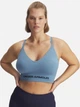Спортивный топ для фитнеса женский Under Armour Vanish Seamless Low Bra 1384417-418 XL Синий (198632559659) - изображение 7