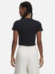 Футболка короткая женская Under Armour UA Rival Rib Baby Tee 6000264-001 M Черная (197779724319) - изображение 2