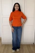 Светр INEDIT 10849 Orange ONE SIZE - изображение 3