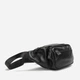 Сумка бананка на пояс мужская кожаная Tiding Bag t0186A Черная - изображение 4