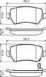 Гальмівні колодки дискові Bosch Holden, KIA, Opel, Vauxhall (0 986 495 218) - зображення 3