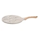 Сковорода алюминиевая для панкейков на 7 секций круглая 26.5 см Бежевый MGC HP39584W - изображение 4