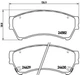 Гальмівні колодки BREMBO P49039 Mazda 6 GSYD3329ZB, GSYD3329ZA, GSYD3328ZA - зображення 1