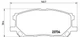 Гальмівні колодки BREMBO P83067 Lexus RX 0446548110, 044650W070, 0446548100 - зображення 1