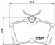 Гальмівні колодки BREMBO P28030 Honda Accord 43022SEAE10, 43022SEAE01, 43022S1AE50 - зображення 1