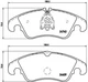 Гальмівні колодки BREMBO P85098 Audi A6, A5, A7, A4, Q5, Allroad 8R0698151, 8K0698151K, 8K0698151J - зображення 1