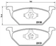 Колодки гальмові BREMBO P85041 Skoda Rapid, Fabia, Roomster, Octavia; Volkswagen Polo, Golf, Bora, Jetta; Seat Ibiza, Cordoba, Toledo, Leon; Audi A1, A3 6R0698151A, 6Q0698151, 6C0698151 - зображення 1