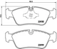 Гальмівні колодки BREMBO P06035 BMW 3 Series, 1 Series 34116769951, 34116769763, 34112288851 - зображення 1