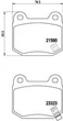 Гальмівні колодки BREMBO P56048 Mitsubishi Lancer; Subaru Impreza, Forester MR407391, D40F0CD094, D40F0CD026 - зображення 1