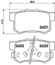 Гальмівні колодки BREMBO P28051 Honda CR-V, Accord, Stream 43022TP6A01, 43022TL0G51, 43022SXS000 - зображення 1
