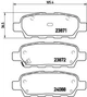 Тормозные колодки BREMBO P56046 Nissan X-Trail, Qashqai, Tiida, Teana, Altima, Murano; Infiniti M, FX, G; Renault Kaleos D40603JY0A, 440608H3X5, D4060JA00J - изображение 1