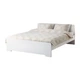 Каркас двоспального ліжка IKEA ASKVOLL 140x200 см білий 390.197.01 - зображення 1