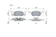 Тормозные колодки BOSCH 0986494284 Ford Focus 1064230, 1075558, 1107697 - изображение 3