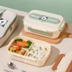 Пластиковий ланчбокс для школи 850 мл Panda з термосумкою, металевими паличками і ложкою - зображення 7