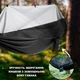 Туристический подвесной гамак с москитной сеткой и карманом Tac Maven MYNEST HAMMOCK WITH NET 220х120 см нейлон для кемпинга, похода, пикника Черный - изображение 5