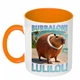 Чашка с печатью "Burbaloni Luliloli" (цвет оранжевый) (28724) - изображение 1