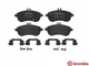 Колодки гальмівні BREMBO P50067 Mercedes C-Class, E-Class A0074205720, A0074205520, A0074201620 - зображення 2
